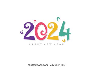 2024 logo design vector icon with modern creative idea