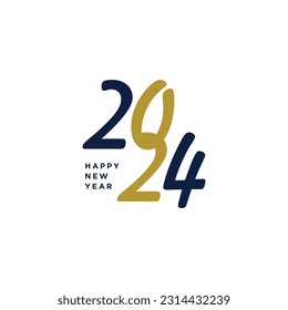 2024 logo design vector with modern style