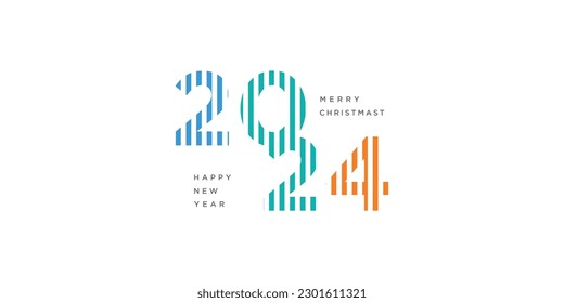 2024 logo vector design with modern style