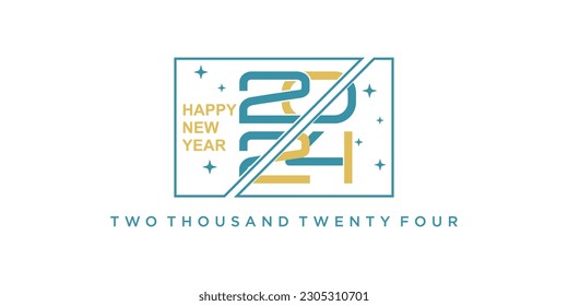 2024 logo vector design with modern style idea