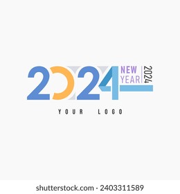 Vector de logotipo de 2024. Logo de diseño premium para 2024.