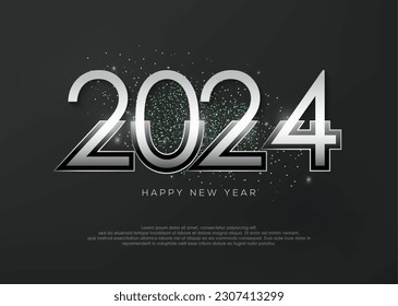 2024 modern background for new year celebration