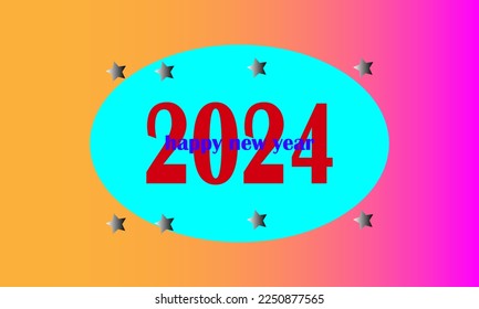 2024 new year background design