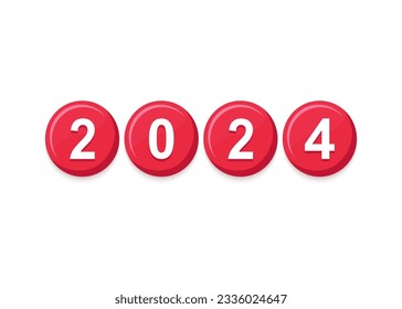 2024 new year button number