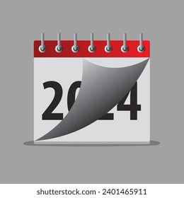 "2024 New Year calendar art: Plan ahead with style and vibrancy!"