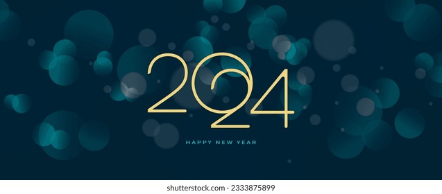 2024 new year design template for poster, flyer, calendar, cover and media post