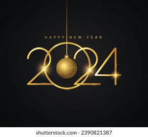 2024 new year elegant background design