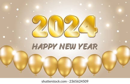2024. New Year. Happy New Year	
