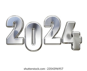 2024 new year text effect vector