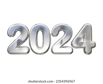 2024 new year text effect vector