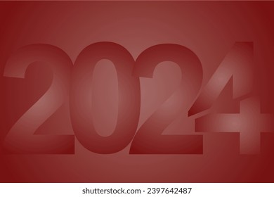 2024 New Years greeting background template.