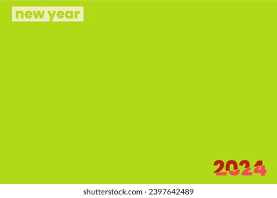 2024 New Years greeting background template.