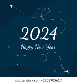 2024 number for Happy New Year