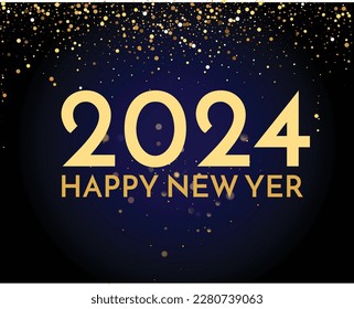 Número de 2024 sobre fondo blanco y negro. Diseño de texto del logo 2024. Plantilla de diseño Cartel de tipografía de celebración, banner o tarjeta de saludo para Feliz Año Nuevo. Vector eps 10 descarga gratuita. 