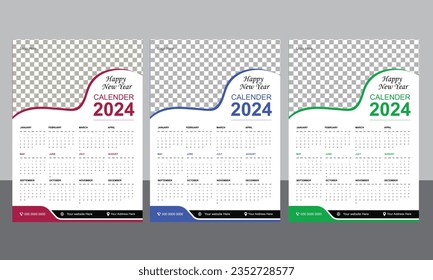 2024 page calendar for new year