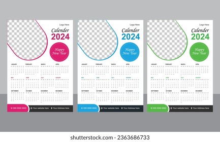 2024 page calendar for new year