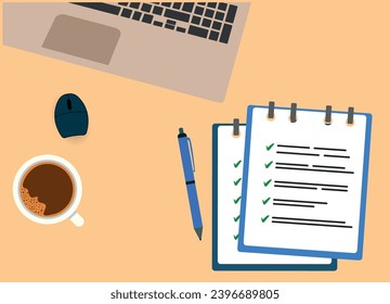 2024 plan and target list on the table. Survey, survey, board of directors, task list.