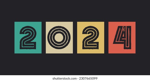 2024 retro clasic editable background Free Vector Image