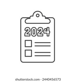 2024 SMART Goles Gráfico vectorial con varias palabras clave de objetivos inteligentes