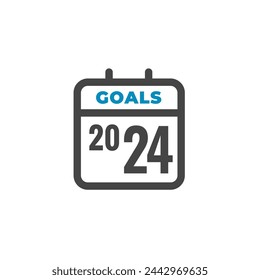 2024 SMART Goles Gráfico vectorial con varias palabras clave de objetivos inteligentes