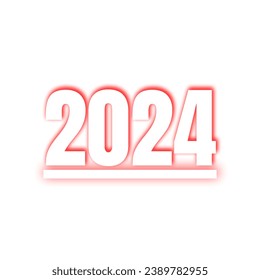 2024 text effect design vector