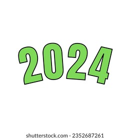 2024 text effect and happy new year 2024