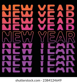 2024 text with modern colors suitable for banners, posters and social media posts celebrating New Year Retro Text Effect, vintage style of eighties, cyberpunk style