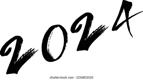 2024 text sign illustration on white background