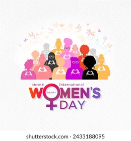 2024, Theme design for international women's, day.