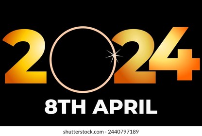 2024 Total Solar Eclipse in Texas 8th April. solar eclipse, Total solar eclipse, April 8th