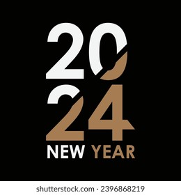 2024 trend logo design for happy new year poster happy new year 2024 design cover of drawing