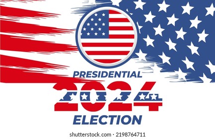 2024 United States America Presidential Election Stock Vector (Royalty ...