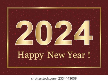  2024 Vector Design for Happy New Year celebrations. Festive background for posters, banners, calendar and greetings.