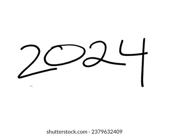 2024 vector modern graphic design calendar template year