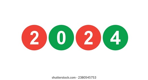 2024 vector new year christmas