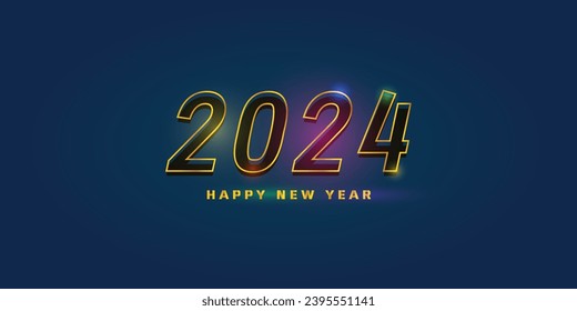 2024 Vector New Year's Template