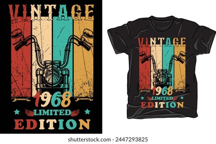 2024 Vintage  bike t-shirt design..