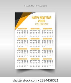  Plantilla de diseño de calendario de pared para empresas o empresas de 2024