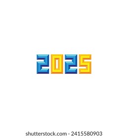 2025, 3d, diamond and gold geometric symbol simple logo vector