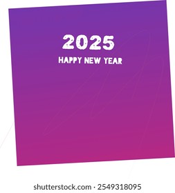 2025 abstract Happy New Year poster, background. Vector
