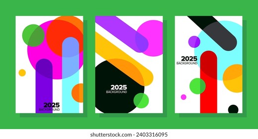 Antecedentes de 2025. diseño geométrico para carteles, revistas, cubiertas, papel de pared digital, folletos, tarjetas de felicitación, certificados y tarjetas de invitación