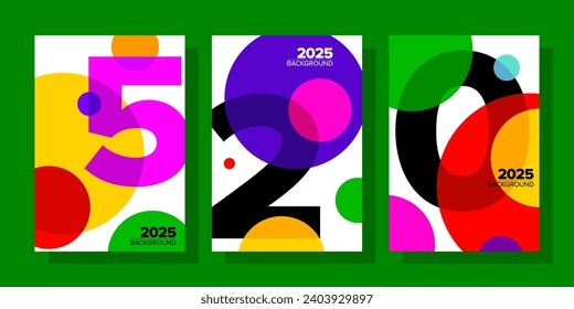 2025 background. geometric design for posters, magazines, covers, digital wallpaper, brochures, greeting cards, certificates and invitation cards