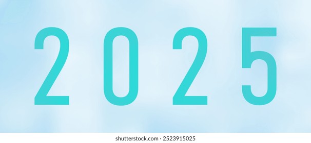 2025 blue color vector background