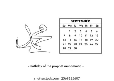  2025 Calendar Concept. Single line draw design. Full length animation illustration. High quality 4k footage.