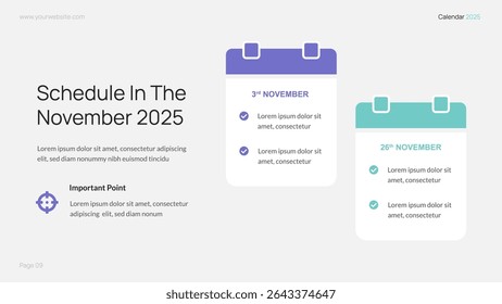 2025 Calendar Events Schedule Infographic