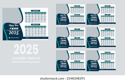 2025 Calendar Featuring Contemporary Aesthetics