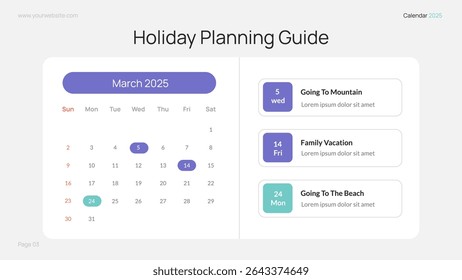 2025 Calendar Planning Guide Infographic