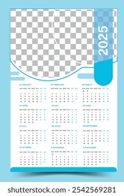 2025 calendar template layout design
