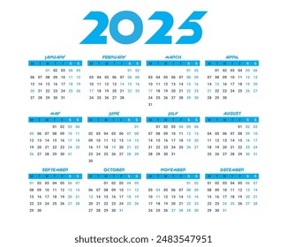 2025 Calendar Template, 2025  planner template