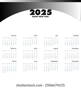 2025 calender art design free download